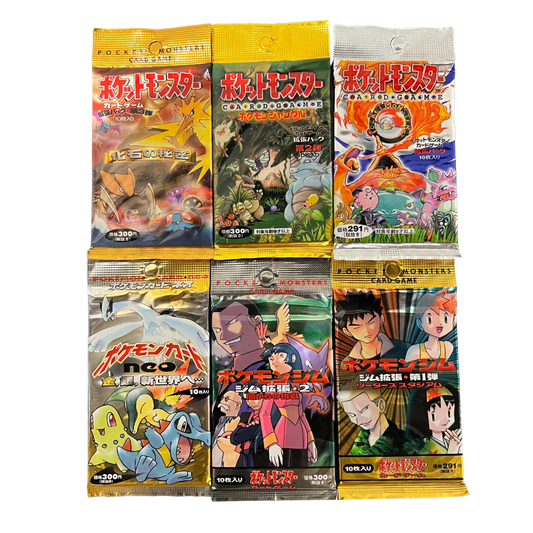 Vintage Japanese Booster Pack CARDS LIVE OPENING