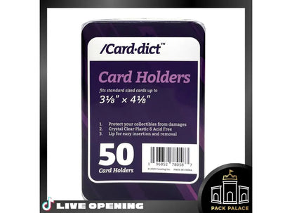 /Card·dict™ Semi-Rigid Card Holders 50 Games