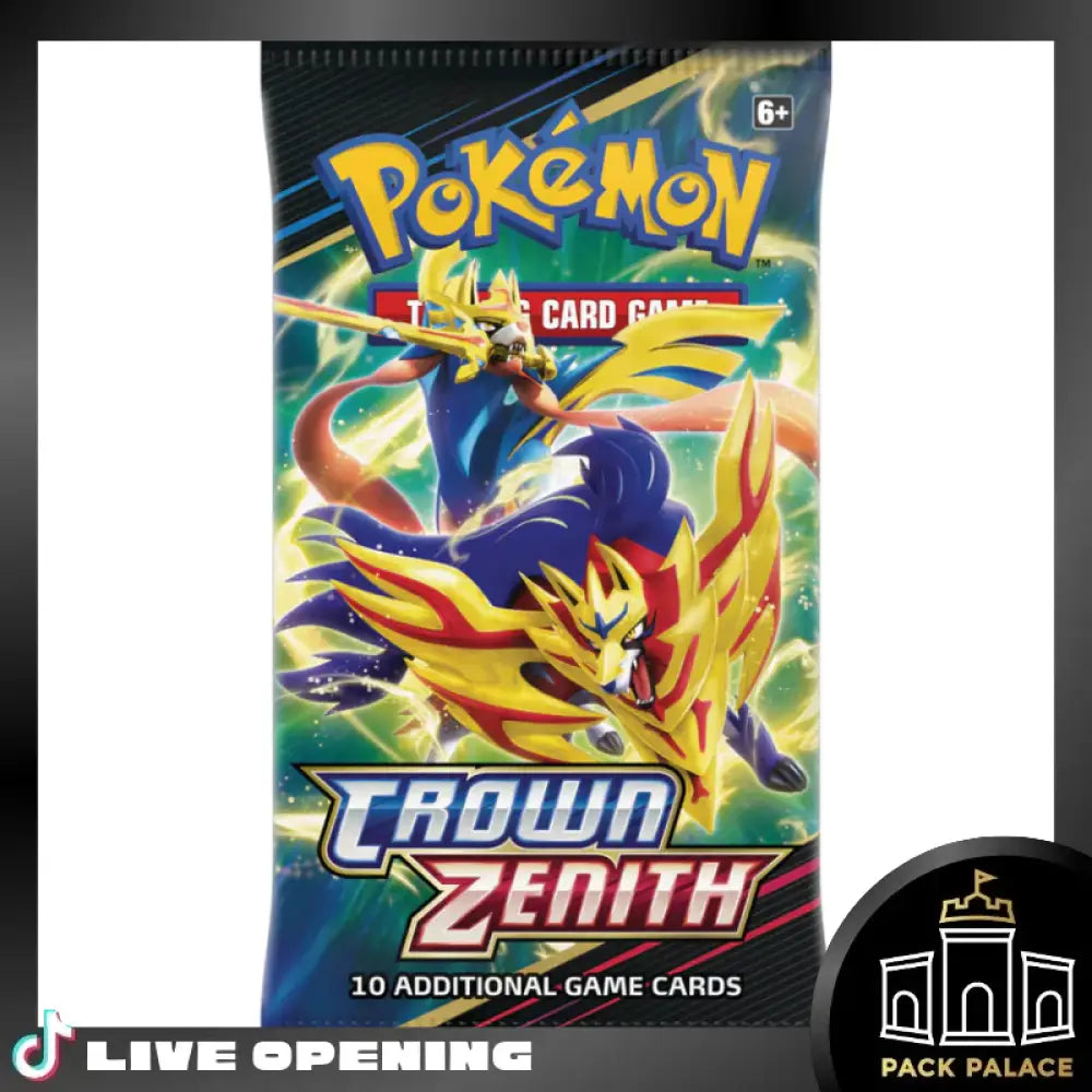 Crown Zenith Booster Pack Cards Live Opening @Packpalace Card Games