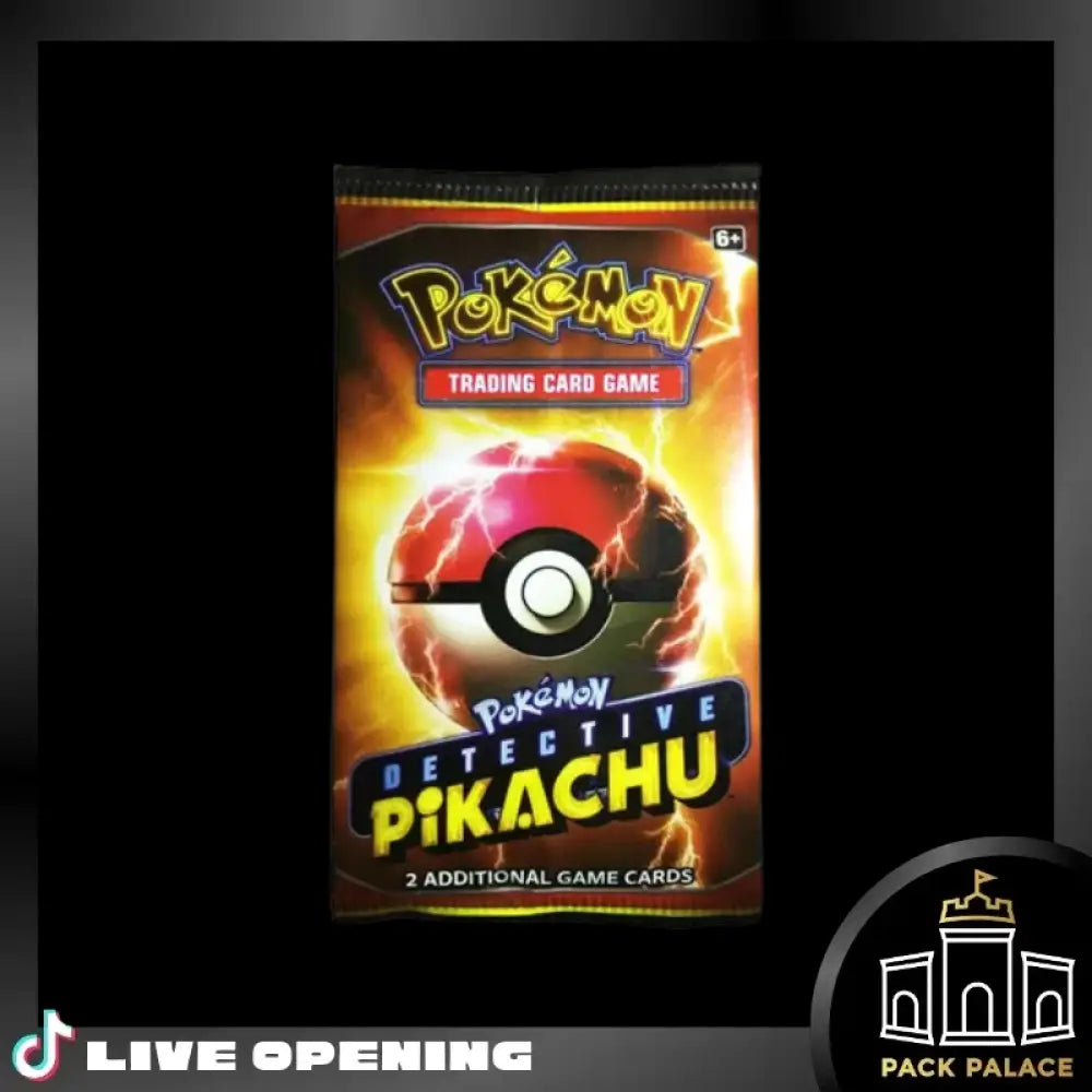 Detective Pikachu Special Promo Booster Pack Cards Live Opening @Packpalace