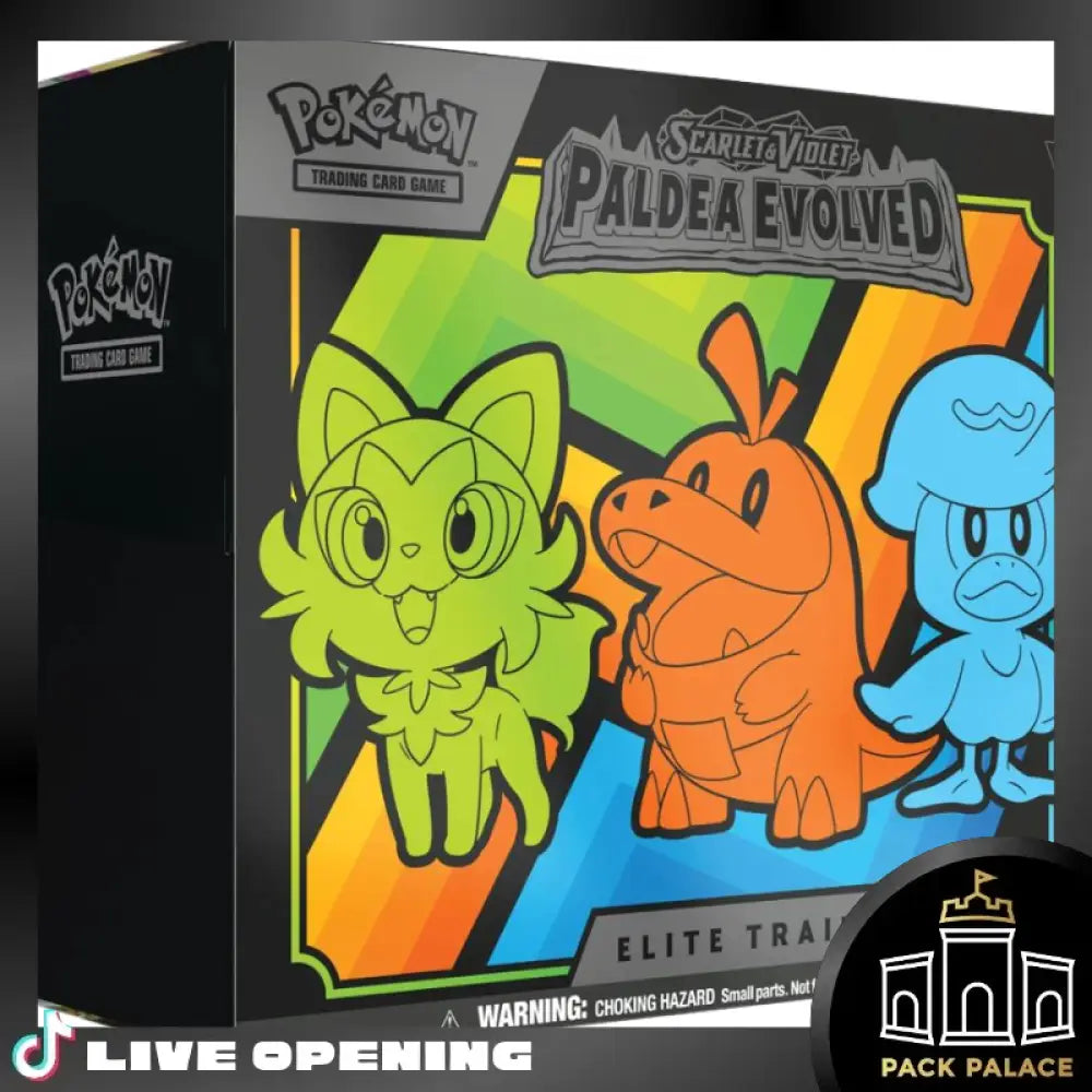 Paldea Evolved Elite Trainer Box Cards Live Opening @Packpalace Card Games