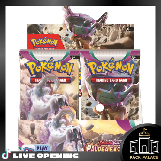 Paldea Evolved Booster Box Cards Live Opening @Packpalace Card Games