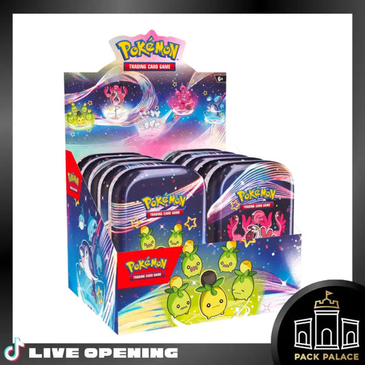 Pokemon Scarlet And Violet 4.5 Paldean Fates Tins Collection Box Cards Live Opening @Packpalace
