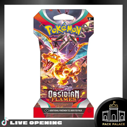 Pokemon Scarlet & Violet Obsidian Flames Sv3 Cards Live Opening @Packpalace Booster Pack Card Games