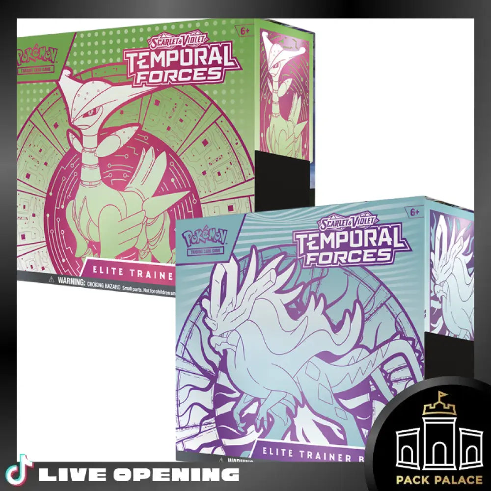 Pokemon Temporal Forces Cards Live Opening Elite Trainer Box Card Games