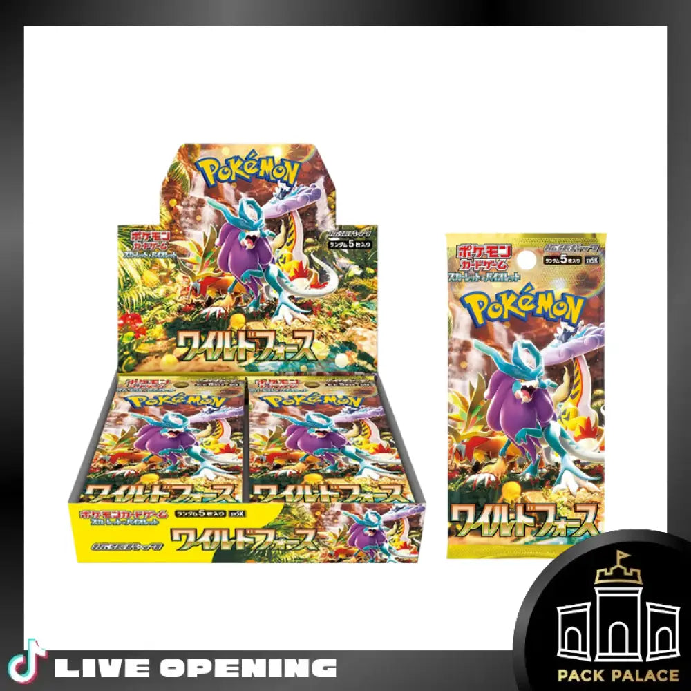 Pokemon Wild Force & Cyber Judge Jp Cards Live Opening @Packpalace Booster Pack