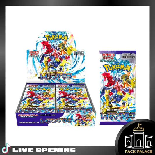Raging Surf Sv3A Japanese Booster Cards Live Opening @Packpalace Card Games