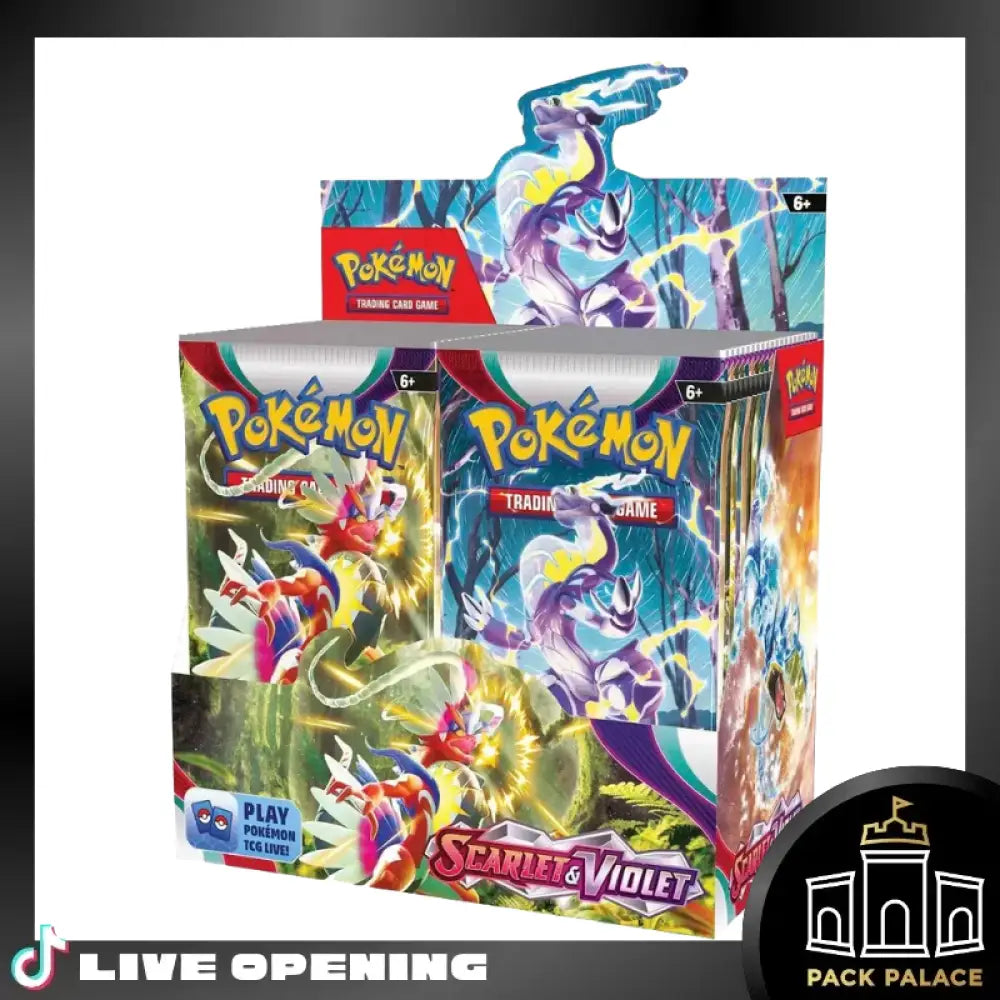 Scarlet And Violet Booster Box Cards Live Opening @Packpalace Card Games