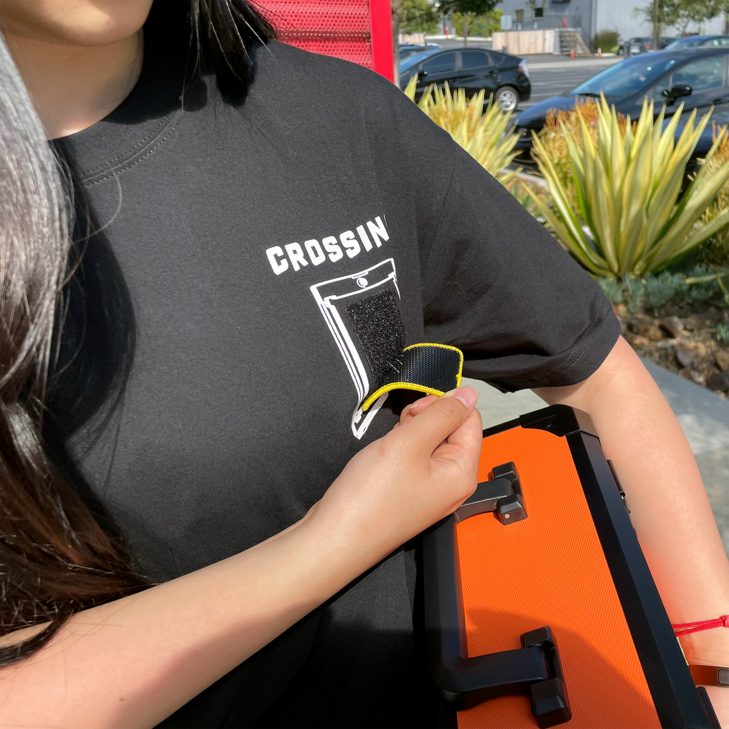 Crossing Patch T-Shirt With 4 Extra Patches Limited Time Offer